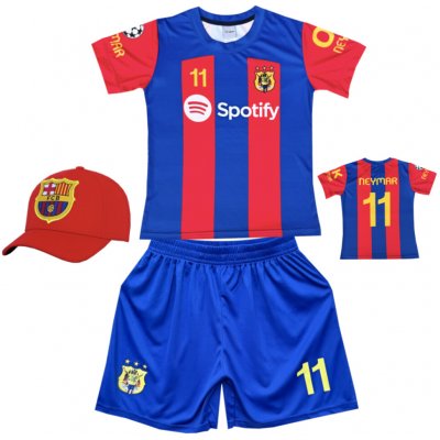 Numberoplus dětský fotbalový dres + fotbalová kšiltovka Barcelona FC Neymar JR 11 – Zboží Mobilmania