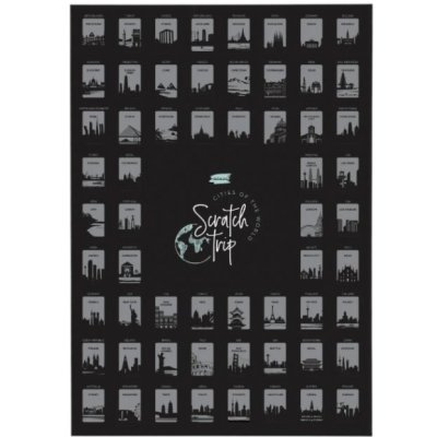 Salouza Stírací plakát – Města Světa – Zboží Dáma