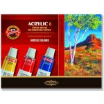 Koh-i-noor akrylové barvy 6 ks x 16 ml 162701 – Sleviste.cz