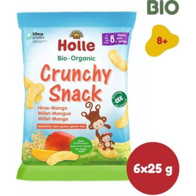 Holle Bio organické křupky jahelné s mangem 6x25g – Zboží Mobilmania