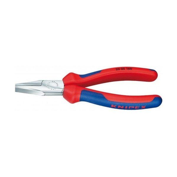 Kleště ploché Ploché kleště 160 mm KNIPEX 20 05 160 - chromováno, vícesložkové návleky