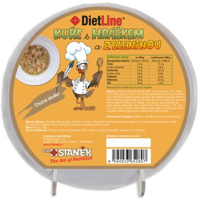 DR.STANĚK DietLine Kuře s hráškem a zeleninou 300 g – Zboží Dáma