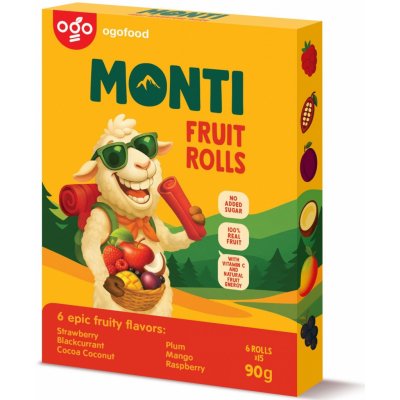 Monti ovocná trubička mix 90 g – Zboží Dáma