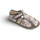 Dětské bačkory a domácí obuv Baby Bare Shoes Pink Cat