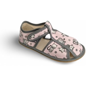 Baby Bare Shoes Pink Cat