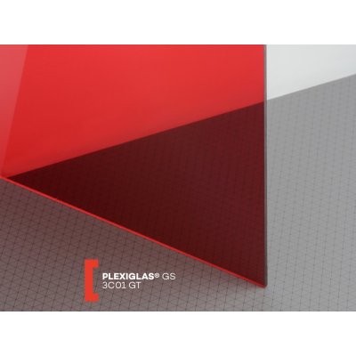 Röhm Plexiglas GS 3 mm 3C01 propustnost 4% 2030 x 3050 mm červené 1 ks – Zbozi.Blesk.cz
