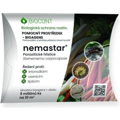 BioTomal Nemastar parazitické hlístice proti krtonožkám, osenicím a tiplicím – Zboží Dáma