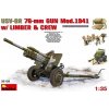 Model MiniArt USV-BR 76-mm Gun Mod.1941 w/Limber & Crew 1:35