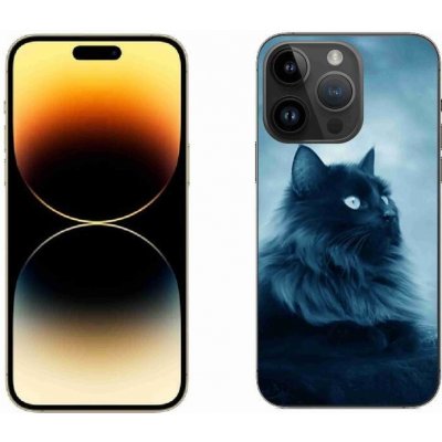 Pouzdro mmCase Gelové iPhone 14 Pro Max - černá kočka 1 – Zboží Mobilmania