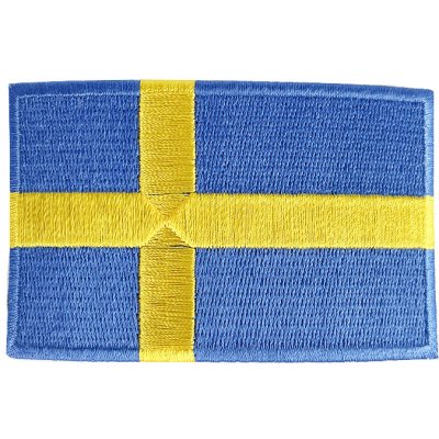 Nažehlovací nášivka Švédsko vlajka 8,7 x 5,4 cm – Sleviste.cz