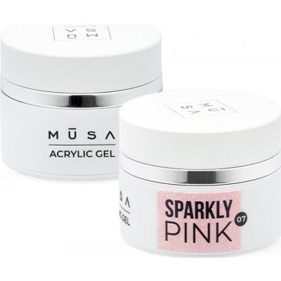 MUSA Akrygel LED/UV/CCFL Sparkly Pink 07 50 ml