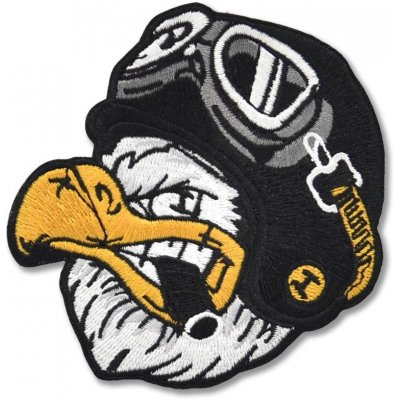 Moto nášivka American Eagle Helmet 9 cm x 8 cm – Zboží Mobilmania