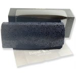 Feba luxusní dámské pouzdro na brýle z pravé kůže v mikrovláknem tmavě modré – Zboží Mobilmania