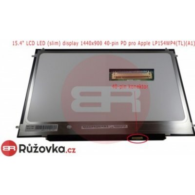 15.4" LCD LED (slim) display 1440x900 40-pin PD pro Apple LP154WP4(TL)(A1) – Zboží Živě
