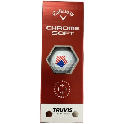Callaway Chrome Soft Truvis Team USA bílé 3 ks – Sleviste.cz