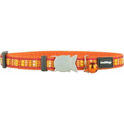Red Dingo obojek pro kočky Lotzadotz Orange 12 mm – Zboží Dáma