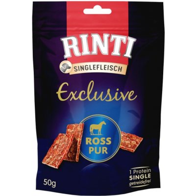 Rinti Singlefleisch Exclusive Snack, Čisté koňské maso 50 g