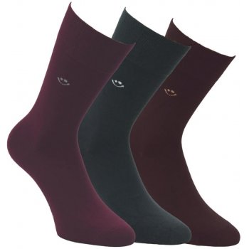 RS Zdravotní bambusové jednobarevné ponožky bez gumiček mix barev