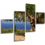 Obraz čtyřdílný 4D - 120 x 90 cm - Griechische Inseln Řecké ostrovy – Zboží Mobilmania