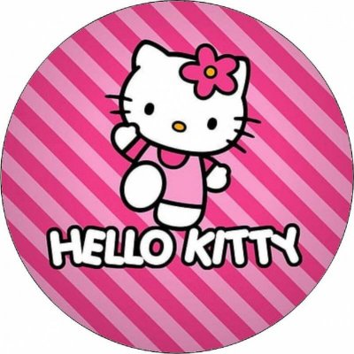Jedlý papír Hello Kitty v růžovém oblečku 19,5 cm - Pictu Hap – Hledejceny.cz