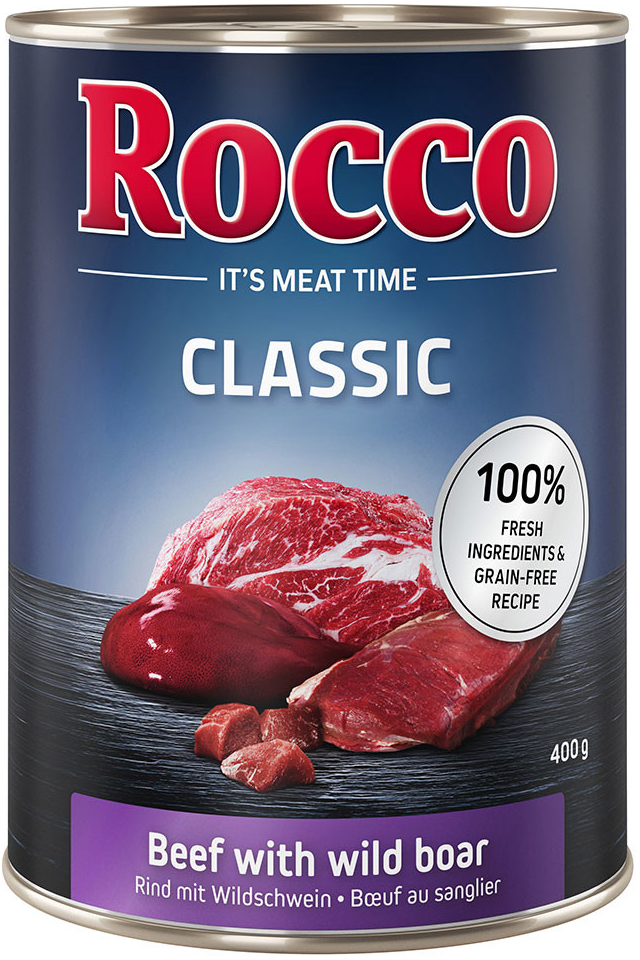 Rocco Classic Hovězí s divočákem 12 x 400 g