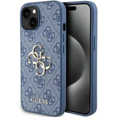 Guess iPhone 15 4G Big Metal Logo modré – Zboží Mobilmania