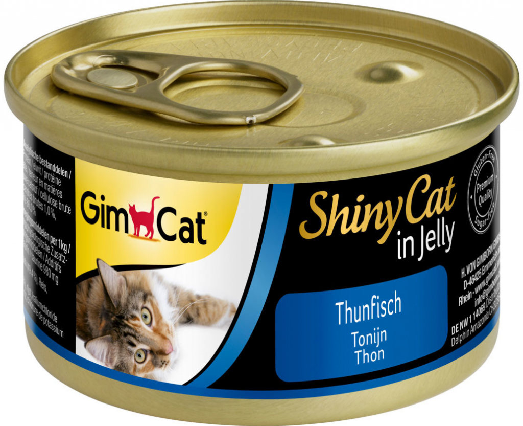 GimCat ShinyCat tuňák v želé 24 x 70 g