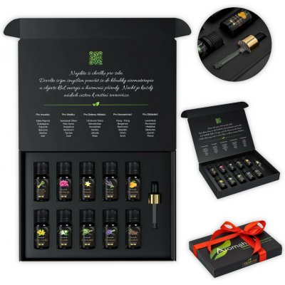Aromaholik esenicální olej Sada Pro ni 10 x 10 ml levandule, jasmín, vanilka, pomeranč a další – Hledejceny.cz