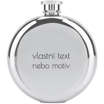 Kulatá nerezová placatka 240 ml – Zboží Dáma