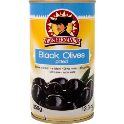 Don Fernando Černé olivy vypeckované 350 g – Zbozi.Blesk.cz