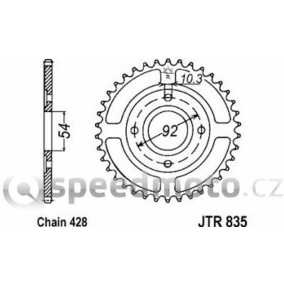 JT Sprockets JTR 835-44 – Zboží Mobilmania