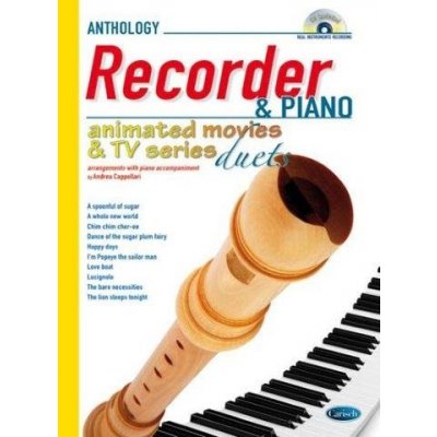 Animated Movies and TV Duets for Recorder And Piano noty na zobcovou flétnu, klavír + audio