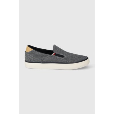 Tommy Hilfiger TH Hi vulc navy FM0FM04947 – Zboží Dáma