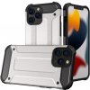 Pouzdro a kryt na mobilní telefon Apple Pouzdro Mezamo Hybrid Armor Case iPhone 13 Pro Max stříbrné