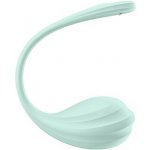 Satisfyer Vibrační vajíčko Smooth Petal zelené silikonový ovládaný mobilní aplikací – Zboží Dáma