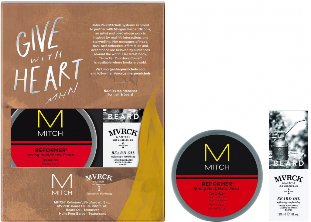 Paul Mitchell Mvrck Groom Style změkčující olej na holení 30 ml + modelovací hlína 85 g dárková sada