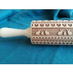 ArtWoodenCorner Dřevěný váleček se vzorem 42 cm Zajíčci – Hledejceny.cz