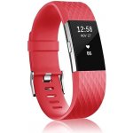 BStrap Silicone Diamond pro Fitbit Charge 2 red, velikost L STRFB0266