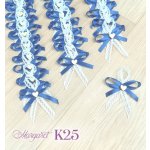 Krajkové svatební vývazky K25 (Navy Blue) – Zboží Dáma