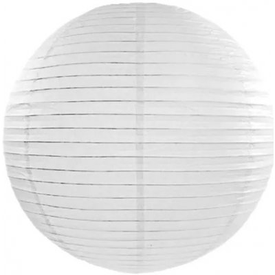 Lampion kulatý 20cm bílý – Zboží Dáma