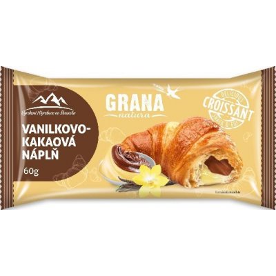 GRANA Croissant vanilka-kakao 60 g – Zboží Mobilmania