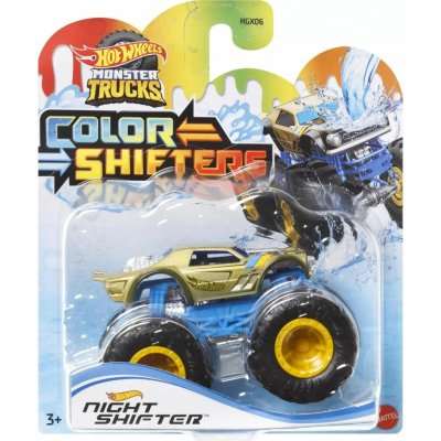 Hot Weels Mattel Monster Trucks Color Shifters Night Shifter Vehicle HNW06 – Zboží Mobilmania