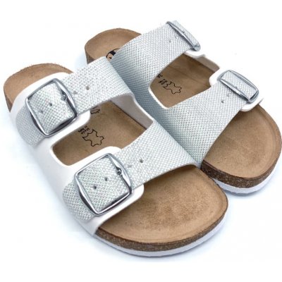 Medico prevent pantofle VE STŘÍBRNO- BARVĚ BY2131113 BÍLÉ – Zboží Dáma