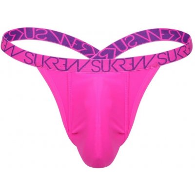 Sukrew Pánská tanga Bubble Thong Shocking Pink růžová pánská tanga – Zboží Dáma