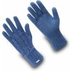 Dětské rukavice Exquisiv Vlněné rukavice s kašmírem Frozen City s copánky, modrá