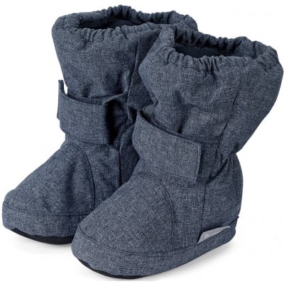 Sterntaler dětské zimní capáčky s Thinsulate vložkou protiskluzovou podrážkou modré melange – Zboží Dáma