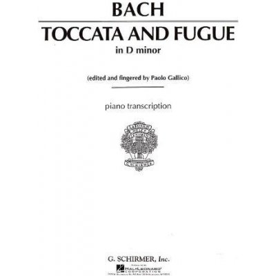 J.S. Bach Toccata And Fugue In D Minor For Piano BWV565 Tausig noty na sólo klavír
