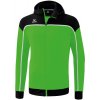 Dětská sportovní bunda Erima Change tréninková bunda s kapucí dětská zelená černá