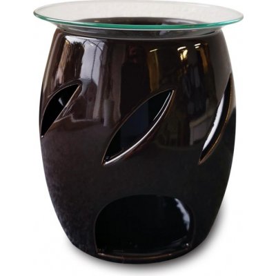 Hanna Maria Therapy aroma lampa se sklem Soudek černohnědá – Zboží Dáma