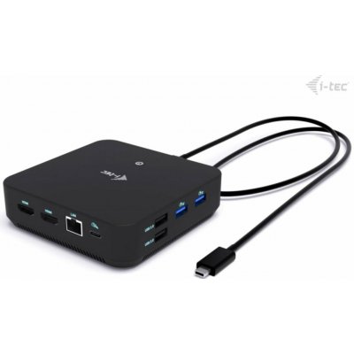 i-Tec USB-C DP Dual HDMI Docking Station with Power Delivery 100 W C31TRIPLEVIDEODPPRO – Zboží Živě